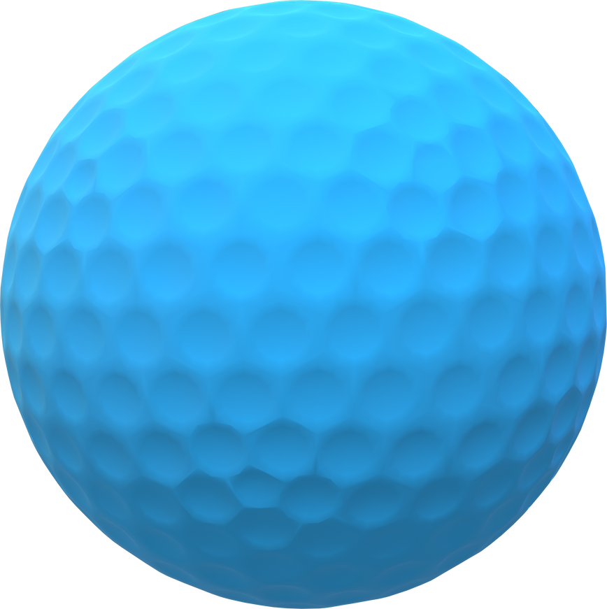 Turquoise Blue Golf Ball 